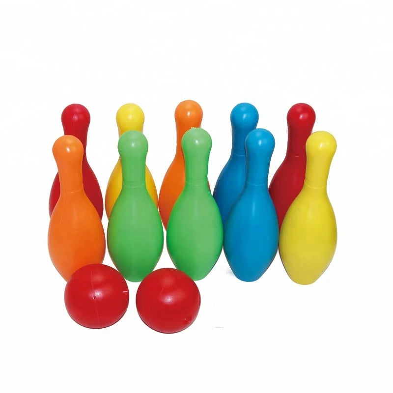 HKM-991699 Kids Bowling Play Set with Plastic Balls and Pins, Age 2-7, ABS Material, Colorful Design