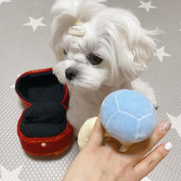 HKM-9919037 Plush Diamond Ring Dog Toy with Sound - 18x10cm