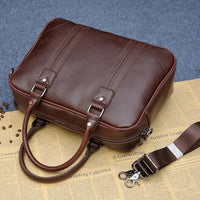 HKM-991955 Retro One Shoulder Messenger Bag - Heavy Duty Waxed Cotton Canvas with Leather Accents
