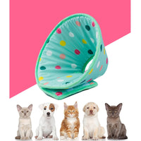 HKM-9920189 Light Blue Anti-Lick and Scratch Protection Ring for Pets - Durable Polyester Collar Accessory