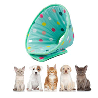 HKM-9920189 Light Blue Anti-Lick and Scratch Protection Ring for Pets - Durable Polyester Collar Accessory