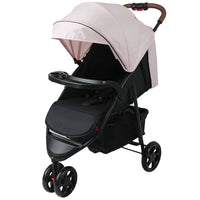 HKM-992083 Lightweight 3-Wheel Foldable Baby Stroller with Car Seat, 3-in-1 Jogger Pram Trolley