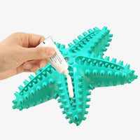 HKM-9921469 Edible TPR Starfish Dog Toy for Large Dogs | Interactive Chew & Dental Care Accessory