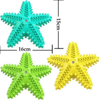 HKM-9921469 Edible TPR Starfish Dog Toy for Large Dogs | Interactive Chew & Dental Care Accessory