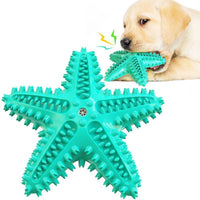 HKM-9921469 Edible TPR Starfish Dog Toy for Large Dogs | Interactive Chew & Dental Care Accessory