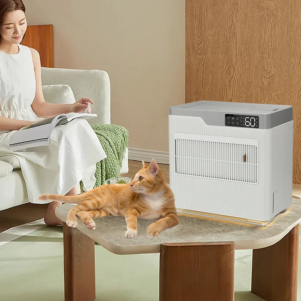 HKM-992147 Smart Humidifier and Air Purifier for Large Spaces and Pet Grooming with Electrostatic Filtration