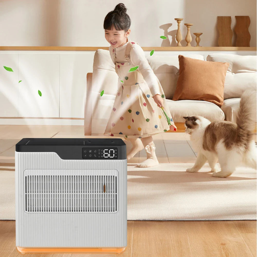HKM-992147 Smart Humidifier and Air Purifier for Large Spaces and Pet Grooming with Electrostatic Filtration
