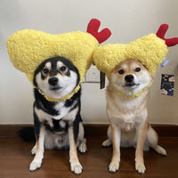 HKM-9922749 Tempura-Inspired Yellow Wool Hat for Cozy All-Season Style