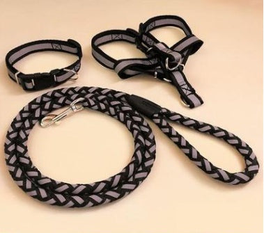 HKM-9923773 Durable Pet Dog Leash with Adjustable Collar and Secure Fit for Small to Large Breeds