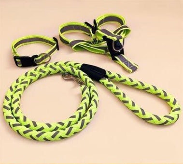 HKM-9923773 Durable Pet Dog Leash with Adjustable Collar and Secure Fit for Small to Large Breeds