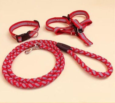 HKM-9923773 Durable Pet Dog Leash with Adjustable Collar and Secure Fit for Small to Large Breeds