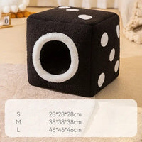 HKM-9924029 Cozy Teddy Plush Dog Kennel for Autumn and Winter - Small to Large Sizes Available