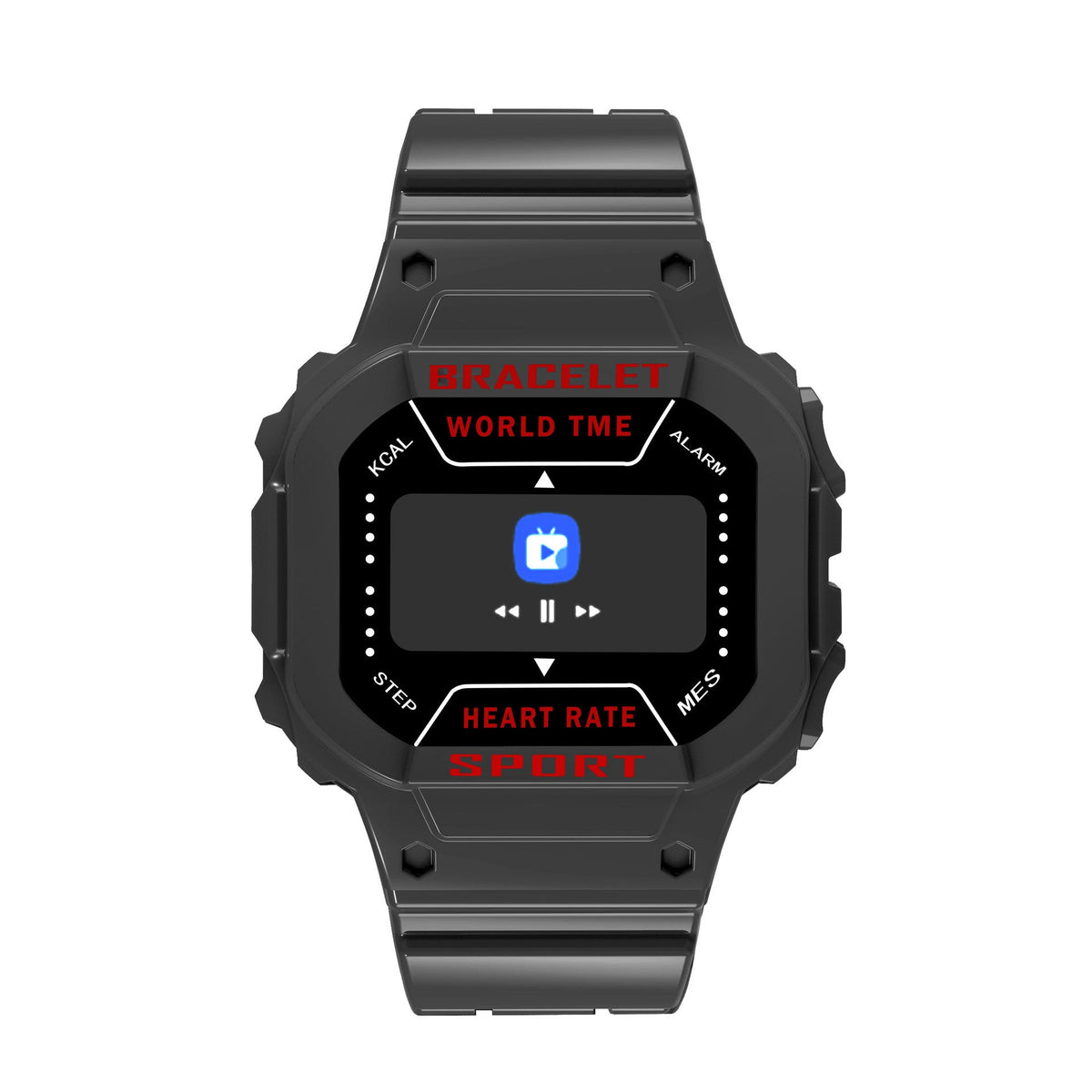 HKM-992403 I3plus Smart Bracelet with Bluetooth Connectivity, Heart Rate & Blood Pressure Monitoring, Pedometer, Music Control, and Weather Features