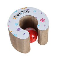 HKM-9924157 Magic Accordion Cat Scratch Board with Changeable Track Balls - Arch Bridge Design