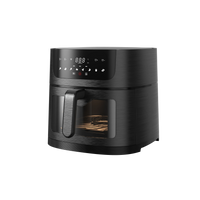 HKM-992467 8L Digital Window Air Fryer with WiFi - Oil-Free Cooking and Mini Rack Design