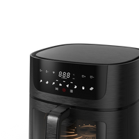 HKM-992467 8L Digital Window Air Fryer with WiFi - Oil-Free Cooking and Mini Rack Design