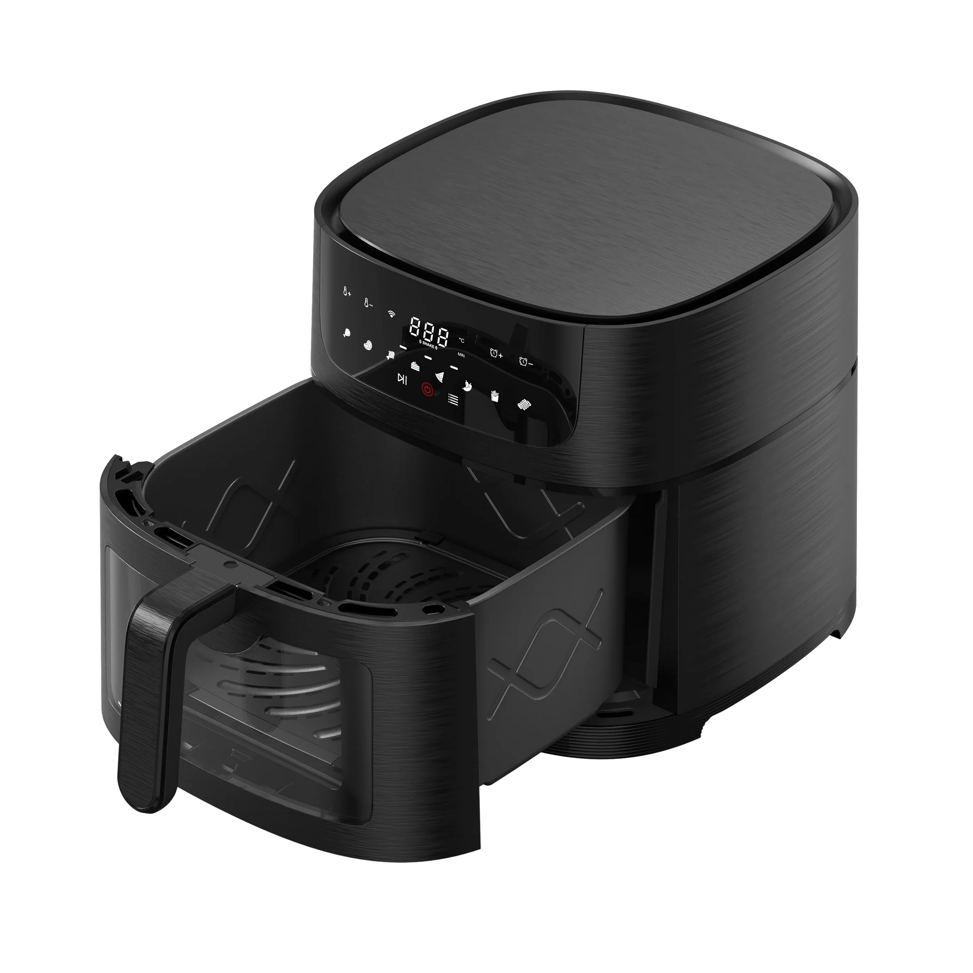 HKM-992467 8L Digital Window Air Fryer with WiFi - Oil-Free Cooking and Mini Rack Design