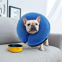 HKM-9925437 Inflatable Protective Dog Collar for Post-Surgery Recovery - Soft Cone for Small to Large Pets