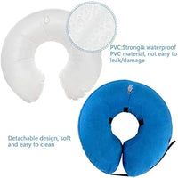 HKM-9925437 Inflatable Protective Dog Collar for Post-Surgery Recovery - Soft Cone for Small to Large Pets