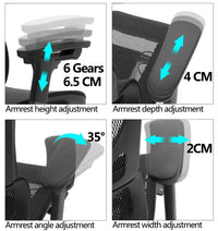 HKM-992659 Adjustable 4D Armrest Ergonomic Mesh Office Chair for Executive Meetings and Staff Use