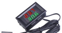 HKM-992723 Digital Thermometer for Car and Fish Tank with Dual Display, Measuring Range -55 to +120°C, Waterproof Probe, LED Display