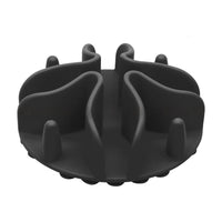 HKM-9927741 Silicone Dog Snack Licking Mat - Round Slow Feed Suction Cup Pet Dish in Gray, Purple, Orange, Black