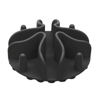 HKM-9927741 Silicone Dog Snack Licking Mat - Round Slow Feed Suction Cup Pet Dish in Gray, Purple, Orange, Black