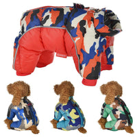 HKM-992787 Camouflage Dog Cotton Coat in Various Colors and Sizes