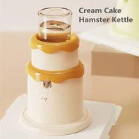 HKM-9929789 Small Pet Drinker Kettle for Hamsters, Mice & Chipmunks - 125ml High Borosilicate Glass with Silicone and Plastic Components