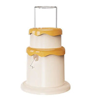 HKM-9929789 Small Pet Drinker Kettle for Hamsters, Mice & Chipmunks - 125ml High Borosilicate Glass with Silicone and Plastic Components
