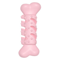 HKM-9930557 Pet Teething Chewing Toy - TPR Material, Solid Color Design in Orchid, Pink & Green