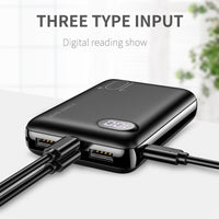 HKM-993107 10000mAh Dual USB Power Bank with Digital Display