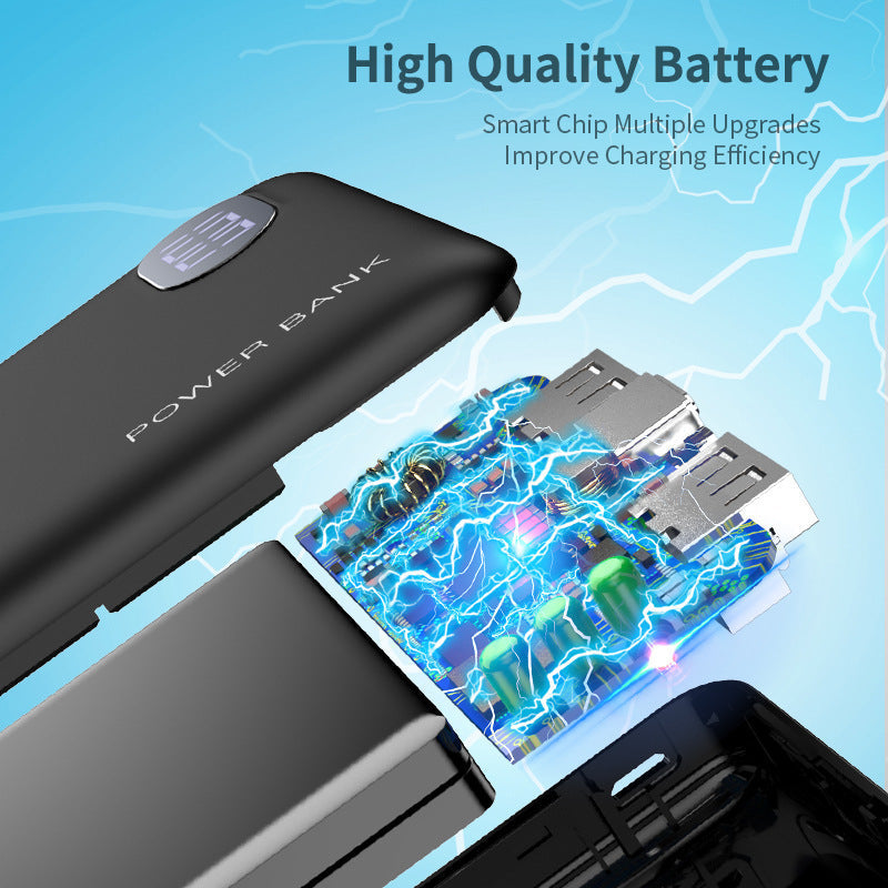 HKM-993107 10000mAh Dual USB Power Bank with Digital Display