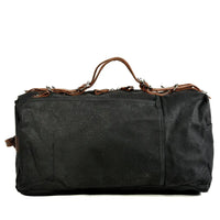 HKM-993107 Vintage Leather and Canvas Weekend Duffle Bag for Men