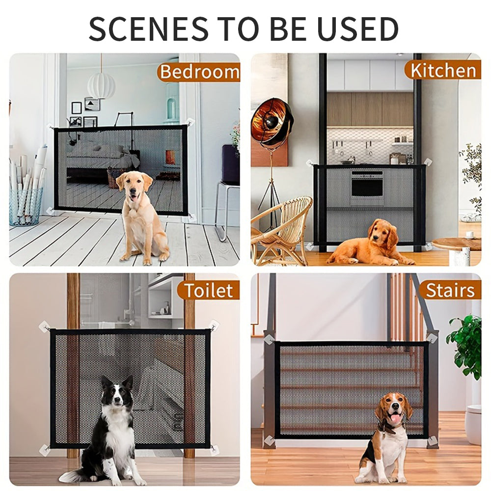 HKM-9931197 Foldable Dog Safety Fence - Indoor & Outdoor Isolation Barrier for Pets