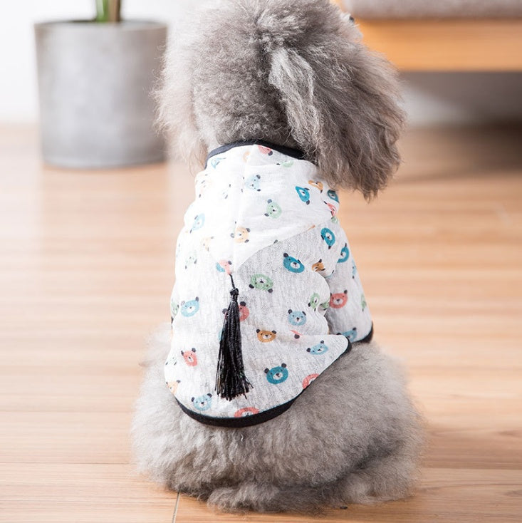 HKM-9932093 Dog Sun Protection Outfit Made from Snow Jacquard Fabric, Multiple Sizes Available