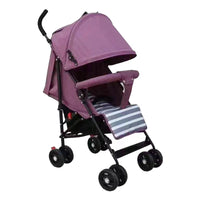 HKM-993235 Lightweight Durable Baby Stroller with Comfortable Mechanical Backrest - Available in Red, Purple, Green, and Gray