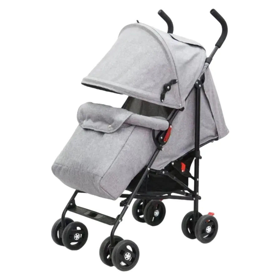 HKM-993235 Lightweight Durable Baby Stroller with Comfortable Mechanical Backrest - Available in Red, Purple, Green, and Gray