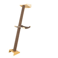 HKM-9932989 Solid Wood Cat Climbing Frame with Multi-Style Litter Options for Adult Cats and Kittens