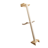 HKM-9932989 Solid Wood Cat Climbing Frame with Multi-Style Litter Options for Adult Cats and Kittens