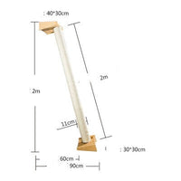 HKM-9932989 Solid Wood Cat Climbing Frame with Multi-Style Litter Options for Adult Cats and Kittens