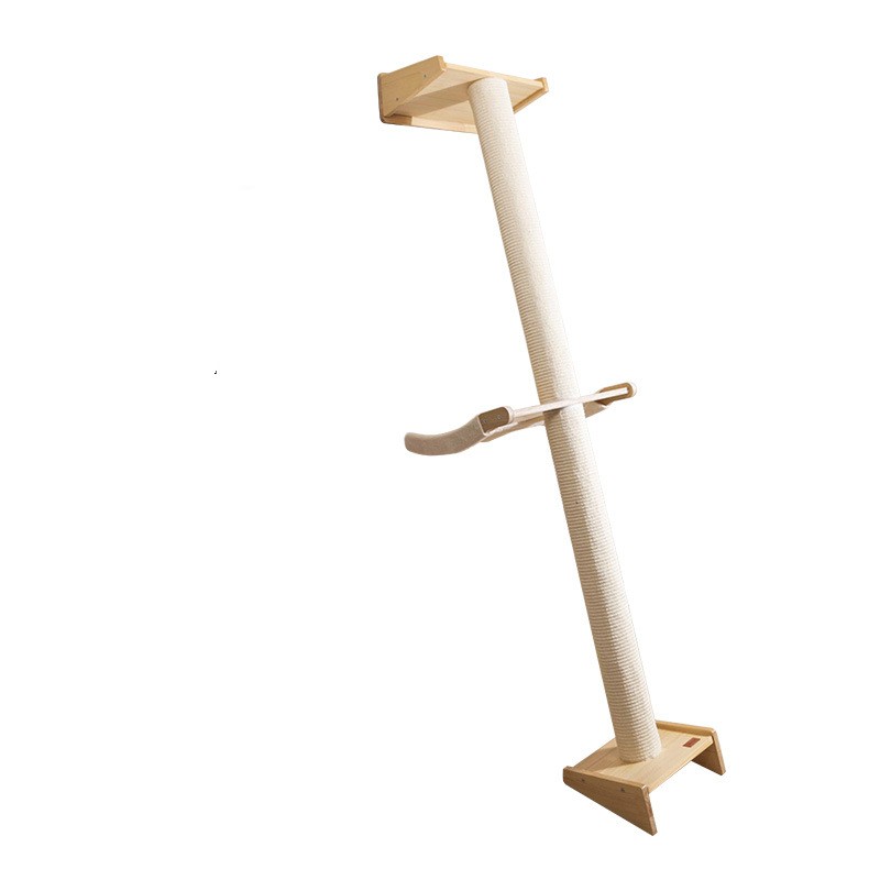 HKM-9932989 Solid Wood Cat Climbing Frame with Multi-Style Litter Options for Adult Cats and Kittens