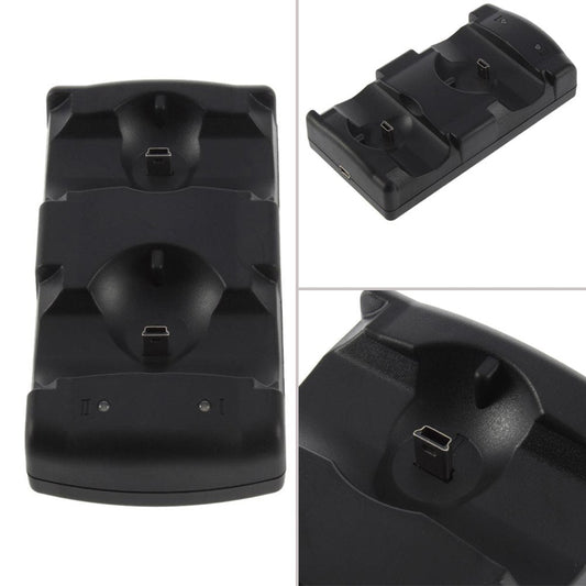 HKM-993363 USB Dual Charging Dock for PlayStation 3 Controllers and Move Navigation - Charges Two Devices Simultaneously