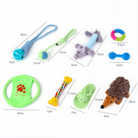 HKM-9934525 Durable Cotton Rope and Plush Dog Toy Set for Teeth Cleaning and Grinding