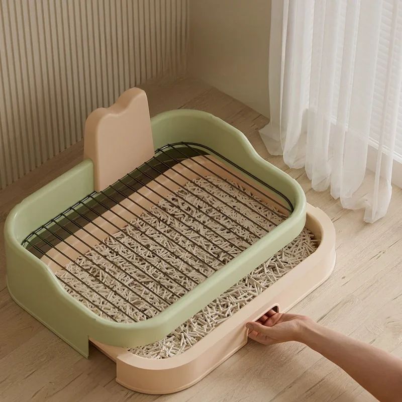 HKM-9935165 Portable Indoor Dog Potty Tray - Puppy Training Litter Pan for Convenient Pet Care