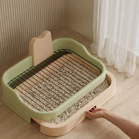 HKM-9935165 Portable Indoor Dog Potty Tray - Puppy Training Litter Pan for Convenient Pet Care