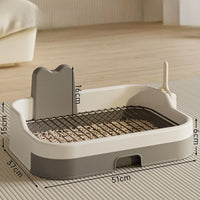 HKM-9935165 Portable Indoor Dog Potty Tray - Puppy Training Litter Pan for Convenient Pet Care