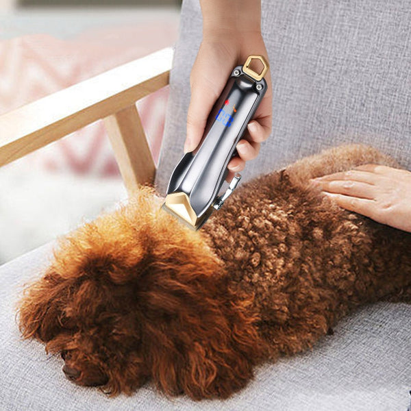 HKM-9935293 Pet Electric Hair Clipper Kit with Multiple Guide Combs and Accessories