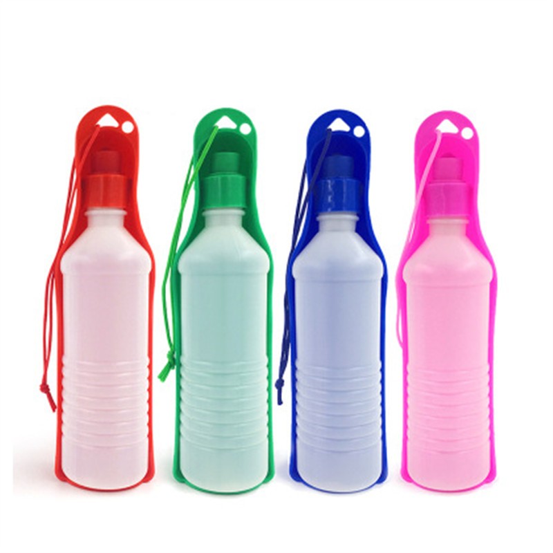 HKM-9935549 Portable Folding Water Bottle for Dogs - Leak-Proof Design, 500ml Capacity, Various Colors Available