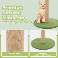 HKM-9936957 Indoor Cat Scratching Post, 33-Inch Tall with Dangling Ball and Palm Tree Design